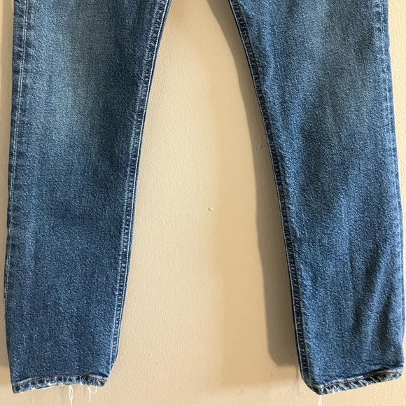 AGOLDE Riley High Rise Straight Crop Jean in Pastime Medium Wash Stretch 24 - Picture 3 of 10